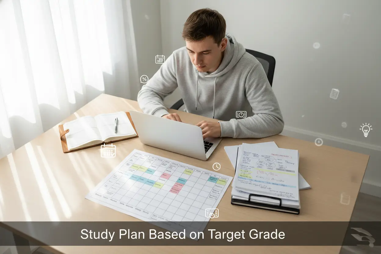 Study plan based on target grade